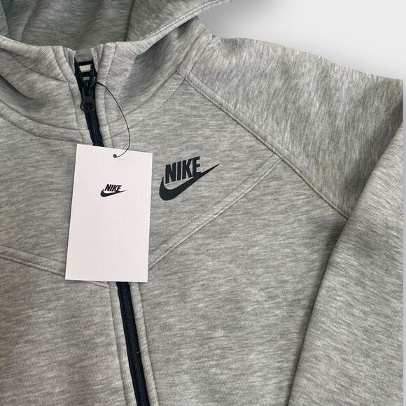 Nike Kids Sportswear Tech Fleece Full-Zip Hooded Jacket size S FD2979-063 New - Picture 4 of 9